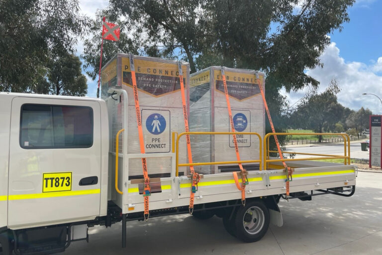 Truck for delivering EMB Connect and PPE Connect